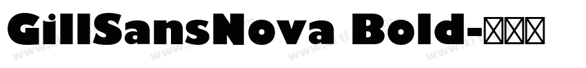 GillSansNova Bold字体转换